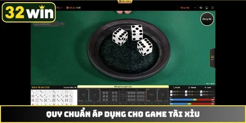 Quy chuẩn áp dụng cho game Tài Xỉu